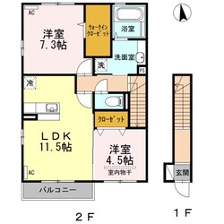 フォレスタ中央の物件間取画像